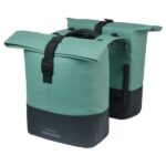 Dubbele fietstas Basil Cove MIK 28-32L groen/zwart
