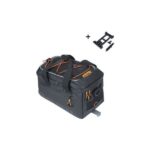 Bagagedragertas Basil Miles Tarpaulin MIK 7 liter  zwart/oranje