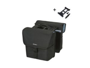 Dubbele fietstas Basil GO MIK 32 liter zwart