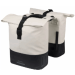 Dubbele fietstas Basil Cove MIK 28-32L wit/zwart