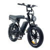 OUXI V8 Pro Fatbike Zwart incl achter zitje