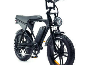 OUXI V8 Pro Fatbike Zwart incl achter zitje