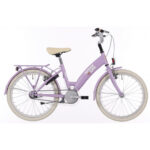 Kinderfiets Bikefun 20 inch Lots of Love met remnaaf Paars