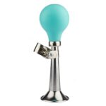 Fietstoeter recht PexKids – chroom met groene bol