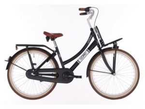 Bikefun Load 24″ meisjesfiets 3 versnellingen remnaaf mat zwart 2026