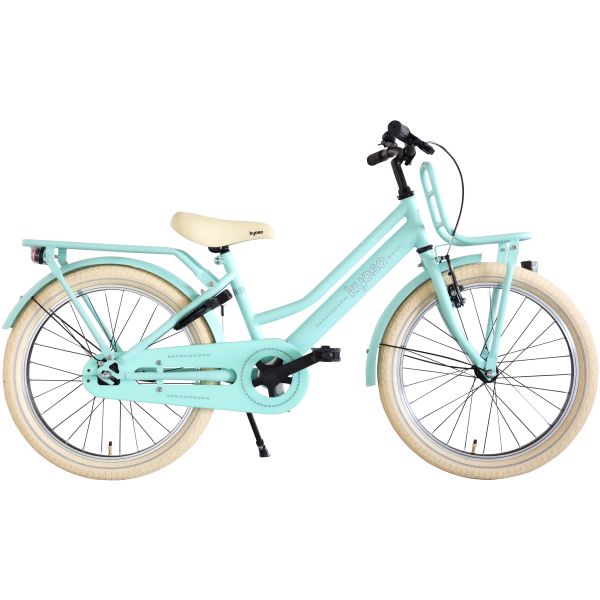 Kinderfiets Kyoso Blossom Breeze 20 inch remnaaf mat mintgroen Kinderfiets Kyoso Blossom Breeze 20 inch remnaaf mat mintgroen