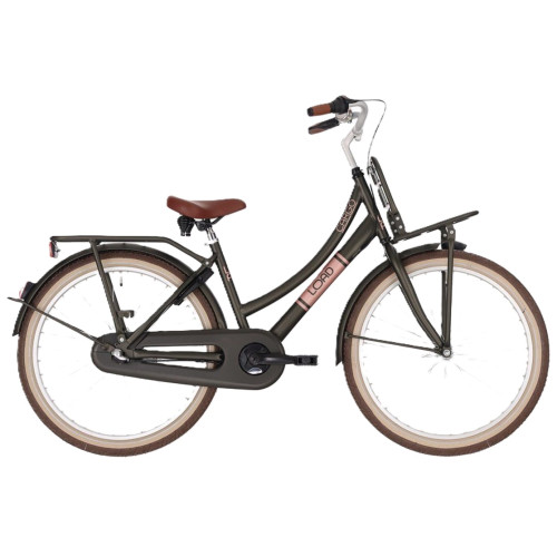 Bikefun Load 24″ meisjesfiets 3 versnellingen remnaaf mat green 2026 Bikefun Load 24″ meisjesfiets 3 versnellingen remnaaf mat green 2026