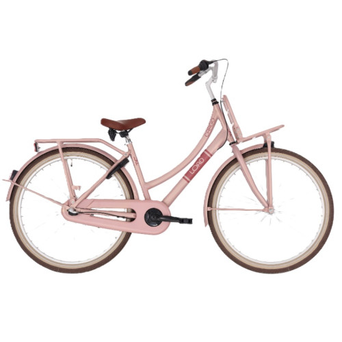Bikefun Load 26″ meisjesfiets 3 versnellingen remnaaf mat roze 2026 Bikefun Load 26″ meisjesfiets 3 versnellingen remnaaf mat roze 2026