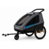 Kindertrailer en wagen Polisport – grijs/zwart