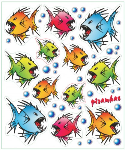 Stickerset piranha’s Stickerset piranha’s