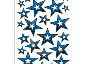 Stickerset blauw sterren