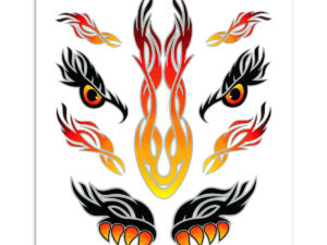 Stickerset tribal ogen Eyes tribal sticker
