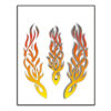 Stickerset tribal vlammen