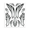 Stickerset moderne veren
